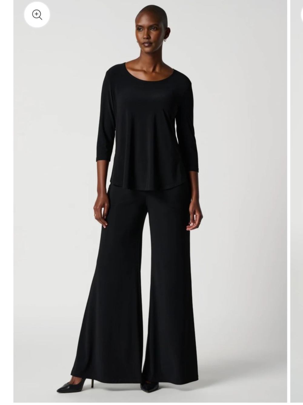 Joseph Ribkoff Palazzo Pant Classic Flared Palazzo Pants Black Size 8 Stretch
